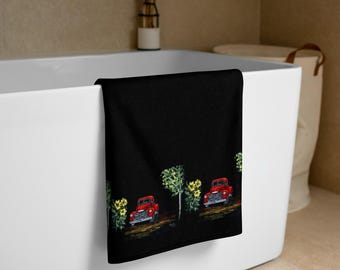 Toalha de Banho Caminhão Vermelho