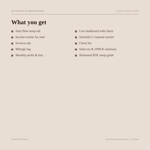 Small Business Bookkeeping Spreadsheet | Google Sheets Income Expense & Profit Tracker | Sales Tax and 1099-K image 15