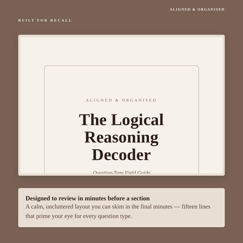 LSAT Logical Reasoning Decoder | Question Type Strategy Guide (Printable PDF) image 10