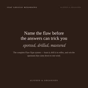 LSAT Logical Reasoning Flaw Field Guide + Drill Sets (PDFs) image 15