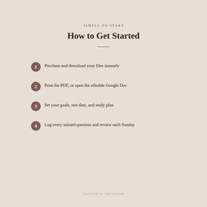 LSAT Study Planner & Wrong Answer Journal | Editable Google Doc + Printable PDF | 21-Week Schedule, PT and L R Trackers image 16