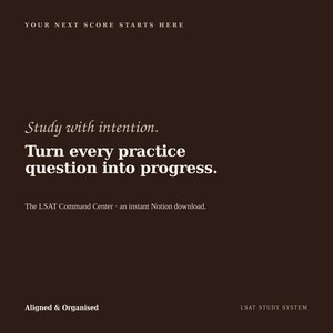 LSAT Notion Template | PrepTest Tracker, Error Log, Study Planner (Digital Download) image 15