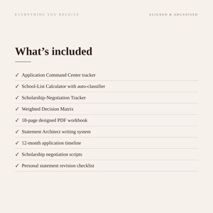 Planificador de solicitudes de admisión a la facultad de derecho / Hojas de cálculo de Google, planificador en PDF (lista de universidades, herramientas para becas) imagen 11