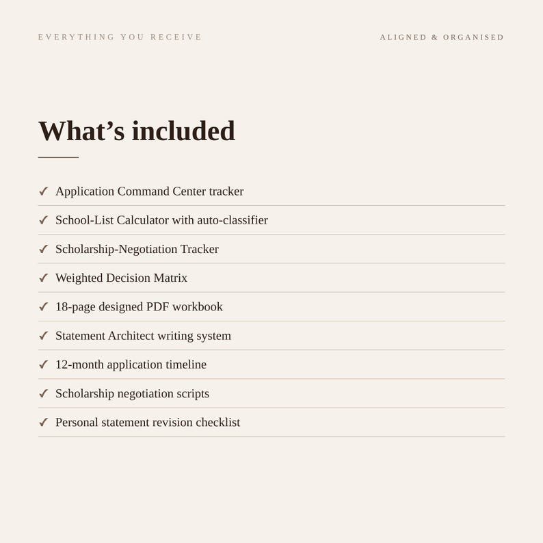 Planificador de solicitudes de admisión a la facultad de derecho / Hojas de cálculo de Google, planificador en PDF (lista de universidades, herramientas para becas) imagen 11
