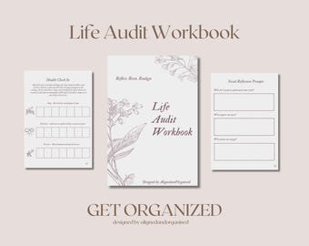 Life Audit Workbook: Self-Reflection, Goal Setting (Digital PDF)