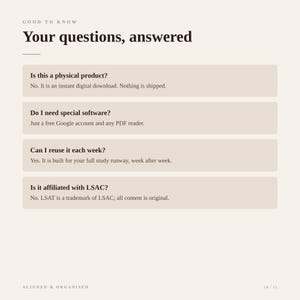 LSAT Operating System | LR RC Review Engine, Study Planner (Digital Download - pdf, Google Sheets) image 14