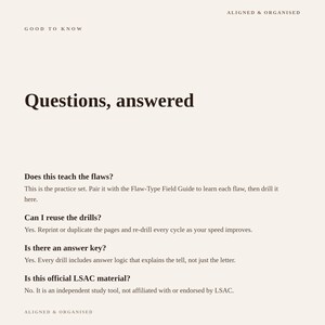 LSAT Logical Reasoning Flaw Drills | Timed Practice Workbook (PDF Download) image 14