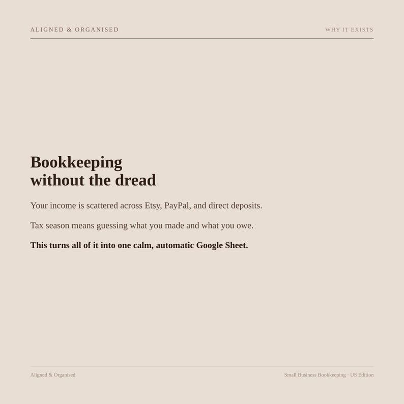Small Business Bookkeeping Spreadsheet | Google Sheets Income Expense & Profit Tracker | Sales Tax and 1099-K image 2