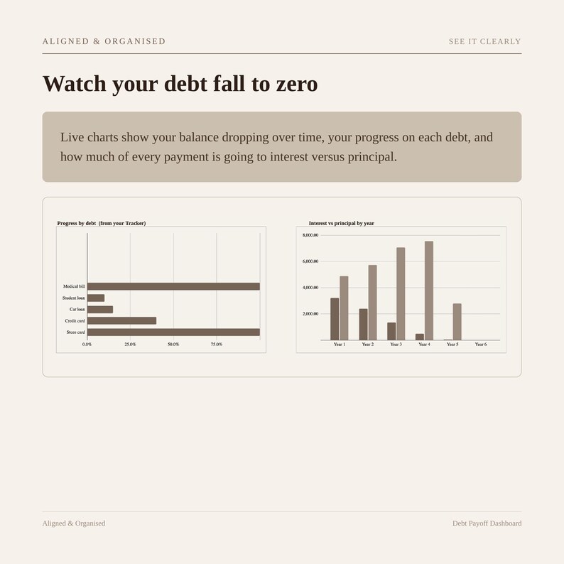 Debt Payoff Tracker | Google Sheets Debt Snowball & Avalanche Calculator | Debt Free Planner Spreadsheet, Credit Card and Loan image 6