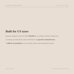 Small Business Bookkeeping Spreadsheet | Google Sheets Income Expense & Profit Tracker | Sales Tax and 1099-K image 6