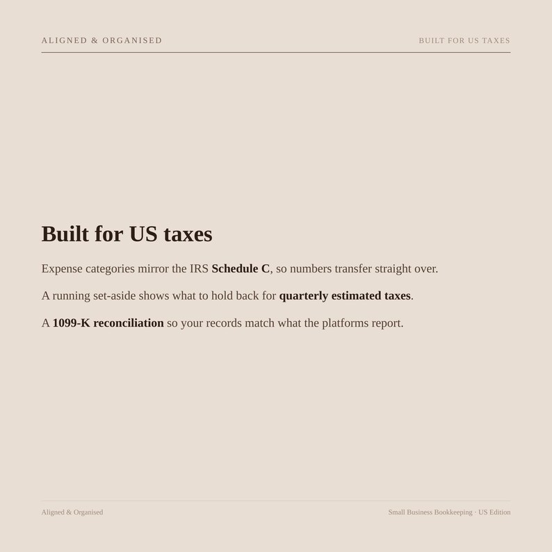 Small Business Bookkeeping Spreadsheet | Google Sheets Income Expense & Profit Tracker | Sales Tax and 1099-K image 6