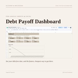 Debt Payoff Tracker | Google Sheets Debt Snowball & Avalanche Calculator | Debt Free Planner Spreadsheet, Credit Card and Loan