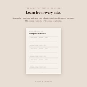 LSAT Study Planner & Wrong Answer Journal | Editable Google Doc + Printable PDF | 21-Week Schedule, PT and L R Trackers image 3