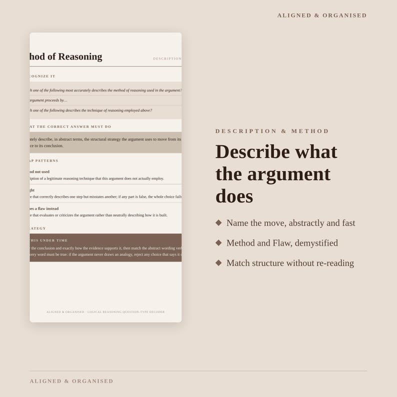 LSAT Logical Reasoning Decoder | Question Type Strategy Guide (Printable PDF) image 8