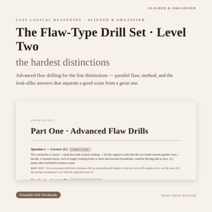 LSAT Logical Reasoning Flaw Drills Workbook Level Two (PDF)