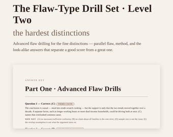 LSAT Logical Reasoning Flaw Drills Workbook Level Two (PDF)
