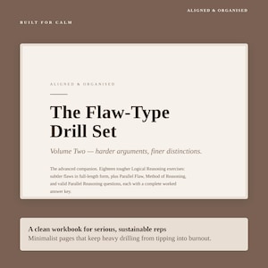 LSAT Logical Reasoning Flaw Drills Workbook Level Two (PDF) image 10