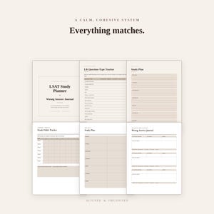 LSAT Study Planner & Wrong Answer Journal | Editable Google Doc + Printable PDF | 21-Week Schedule, PT and L R Trackers image 19