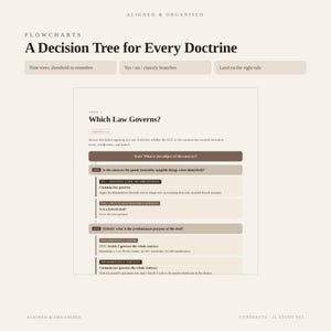Contracts 1L Study Set | Law School Attack Outline, Decision-Tree Flowcharts & Hypotheticals Workbook | Editable Google Doc, PDF | IRAC Exam image 6