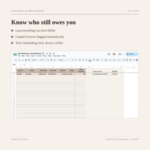 Small Business Bookkeeping Spreadsheet | Google Sheets Income Expense & Profit Tracker | Sales Tax and 1099-K image 9