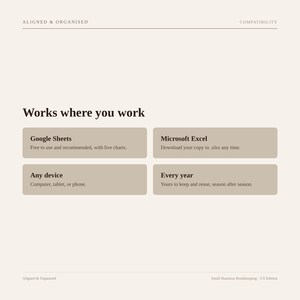 Small Business Bookkeeping Spreadsheet | Google Sheets Income Expense & Profit Tracker | Sales Tax and 1099-K image 16