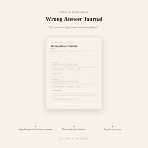 LSAT Study Planner & Wrong Answer Journal | Editable Google Doc + Printable PDF | 21-Week Schedule, PT and L R Trackers image 4