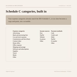 Small Business Bookkeeping Spreadsheet | Google Sheets Income Expense & Profit Tracker | Sales Tax and 1099-K image 14