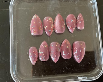 Purple Kateye Confetti Set