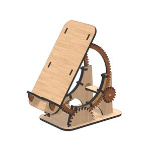 Adjustable Phone Stand SVG | Laser Cut File for 3.2mm (1/8″) MDF Plywood Acrylic