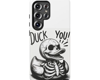 Skull Rubber Duck Phone Case | Dark Humor Statement Accessory