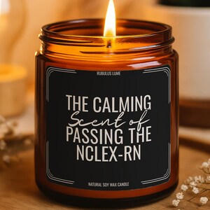NCLEX-RN Grad Candle, New Graduate Gift, National Council Licensure Exam Rn, Passing NCLEX-Rn Exam, Registered Nursing School Graduation