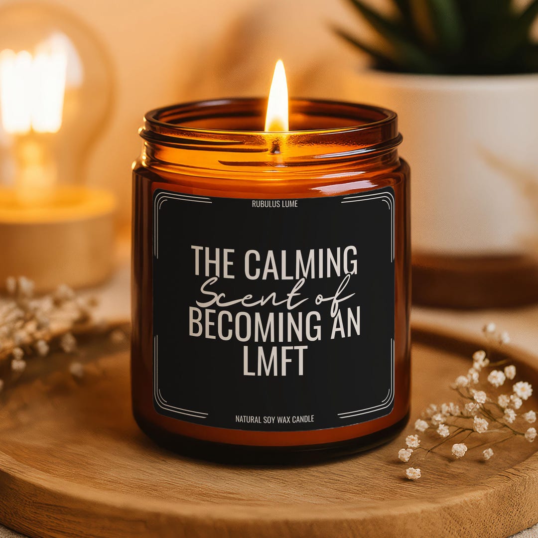 LMFT Graduation Candle, Licensed Marriage and Family Therapist Graduate ...