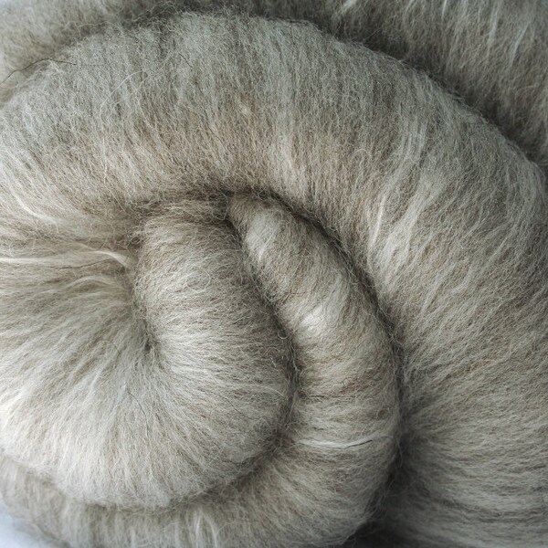 Batt Jacob Wool Superfine Merino Mulberry Silk 49 g 1.7 oz OOAK Ready to Ship International - Simplicity