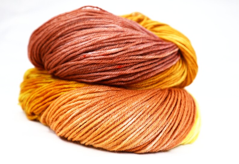 Superwash Merino Wool Yarn Sport Sock 3 ply 437 yards 400 meters 100g 3.5 Autumn Deepens image 4