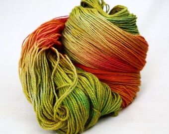 Silk and Merino Wool Yarn Sport Sock 4-ply 465 yards 425 meters 100g 3.5 - Faded Watermelon