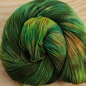 DYED TO ORDER Superwash Merino Wool Yarn Double Knit Sport Sock 100g 3.5oz Mountain Moss image 5