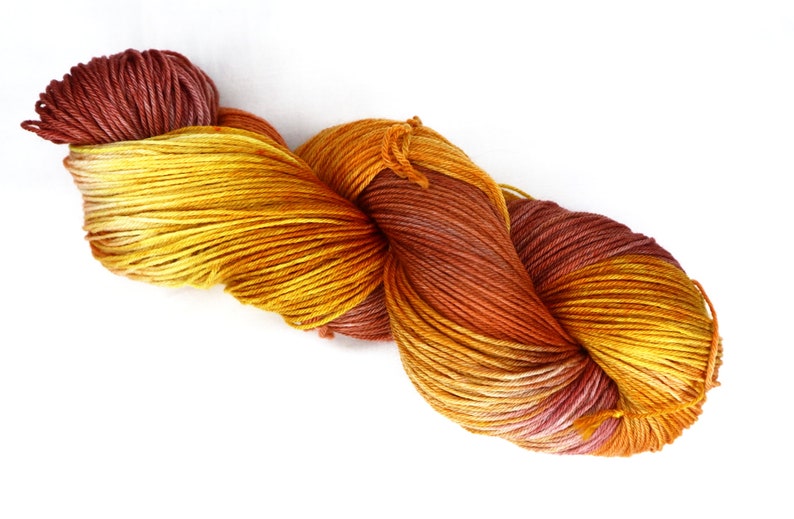 Superwash Merino Wool Yarn Sport Sock 3 ply 437 yards 400 meters 100g 3.5 Autumn Deepens image 7