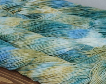 DYED TO ORDER Superwash Merino Wool Yarn Double Knit Sport Sock 100g 3.5oz - The Sea Calls