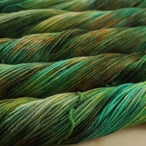 DYED TO ORDER Superwash Merino Wool Yarn Double Knit Sport Sock 100g 3.5oz Mountain Moss image 8