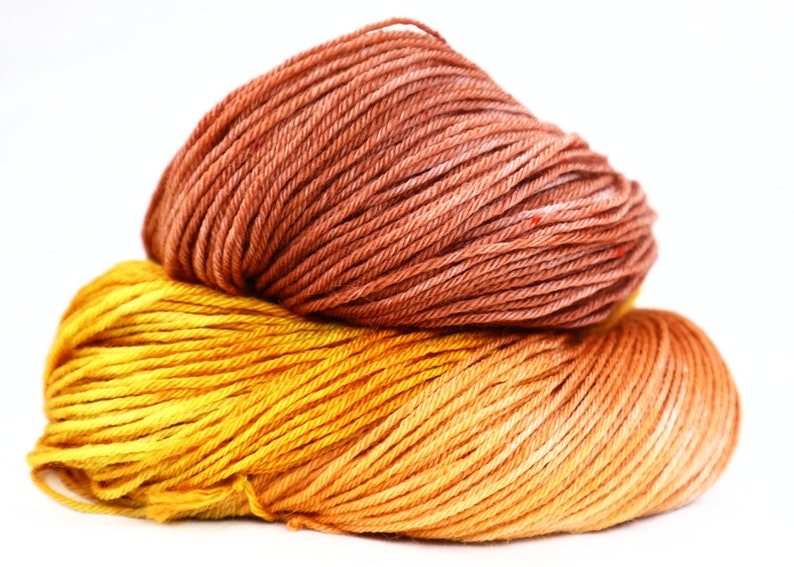 Superwash Merino Wool Yarn Sport Sock 3 ply 437 yards 400 meters 100g 3.5 Autumn Deepens image 3