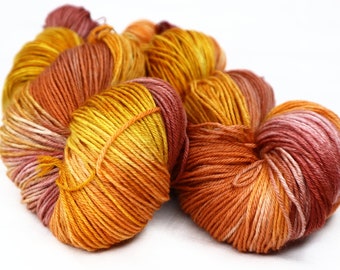 Superwash Merino Wool Yarn Sport Sock 3 ply 437 yards 400 meters 100g 3.5 - Autumn Deepens