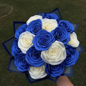 ROYAL BLUE BOUQUET, Eternal roses and infinity elegance
