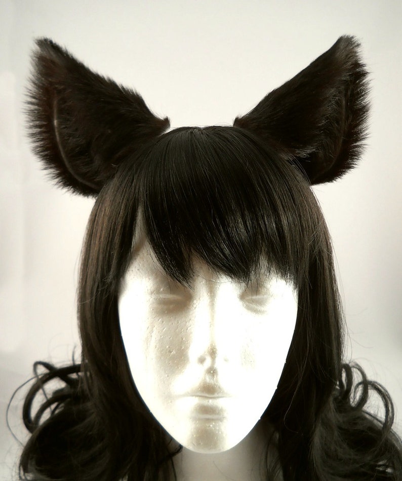 Wolf Dog Fox Ears Nekomimi Cosplay Furry Pet Play Goth Neko Headband image 4