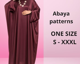 Kaftan Abaya Schnittmuster: Anfängerfreundlich, leicht (PDF Download)