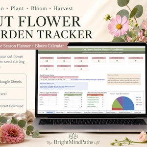 Snijbloementuinplanner | Excel, Google Spreadsheets (digitale download)