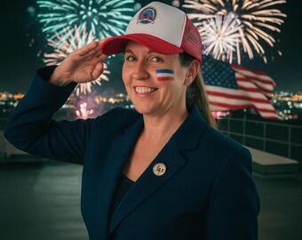 USA 250th Anniversary Trucker Hat DTF print