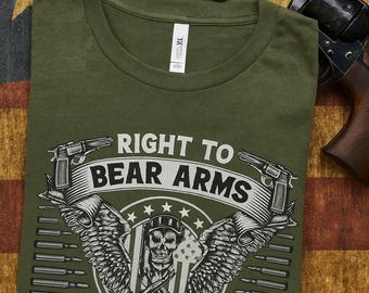 Camiseta "Derecho a Portar Armas" / Camiseta Patriótica de la Segunda Enmienda