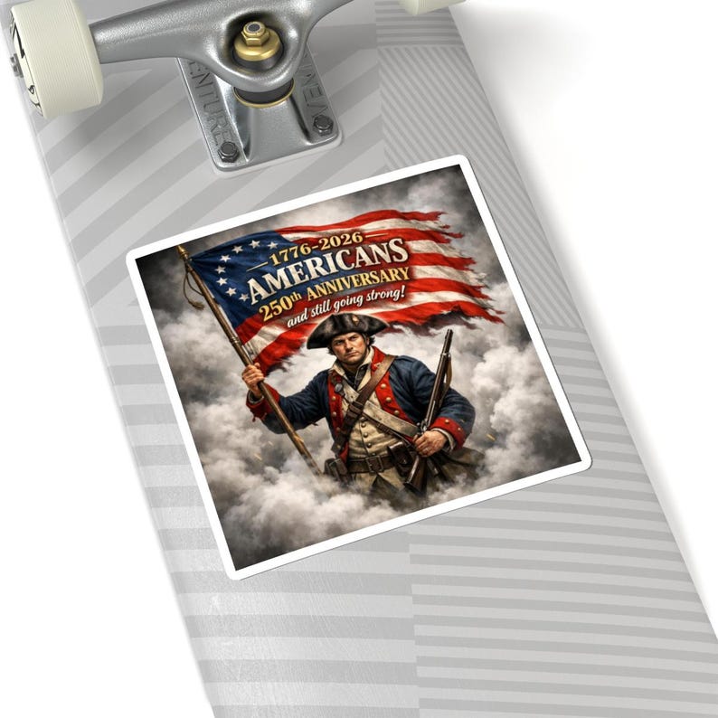 Revolutionary Sticker 1776-2026 Americans 250th Anniversary Revolutionary Soldier Sticker ...