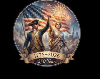 Digitale kunst VS 250e verjaardag • 1776–2026 Patriottische illustratie • Kunstwerk Amerikaanse geschiedenis