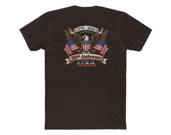 T-shirt met adelaar 250e verjaardag VS, 1776 2026 Patriottisch T-shirt